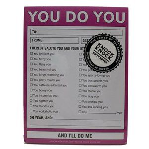 New‎ Knock Knock You Do You Nifty Note Fun Weird